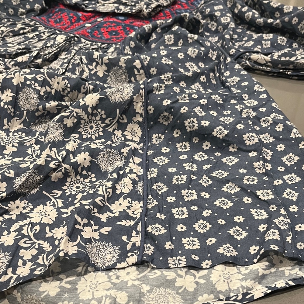 Sundance Blue and Red Floral Dress - Picture 7 of 16